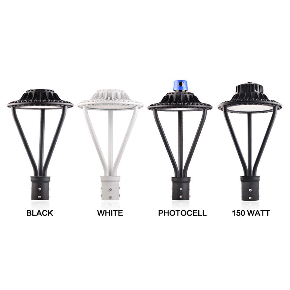 LED Post Top Light fixture 75W 9,750lm IP67 for Courtyard lighting