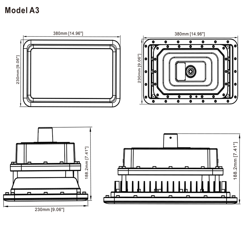 100w Size Information