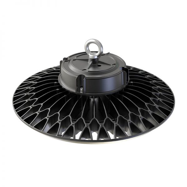 150w Led Ufo High Bay Ip65 19,500lm 5700k With Ring Mounted Black Finish For Warehouse Lighting (11)