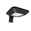 Led Parking Lot Lights 50w 5000k 200w Mental Halide Equivalent Black Finish With Etl Dlc Listed