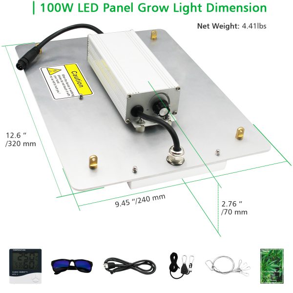 100w Indoor Grow Lights Ip65 3500k With 100 277v Full Spectrum (6)