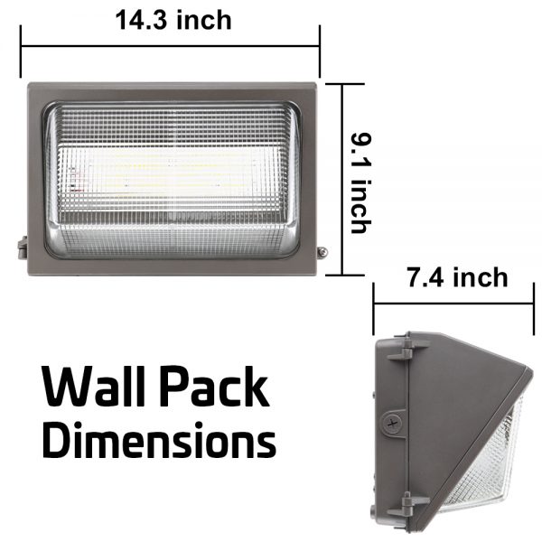 Usa Stock Led Wall Pack Lighting 60w 7200lm Ip65 5000k With Etl Dlc Approved (5)