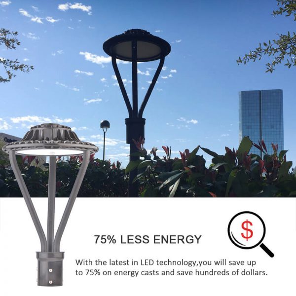 Led Post Top Light 50w 6,500lm Ip67 For Public Parks Lighting (5)
