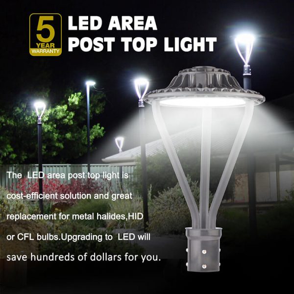 Led Post Top Light 50w 6,500lm Ip67 For Public Parks Lighting (9)