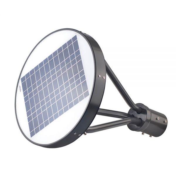 Solar Led Post Top Light 25w Ip65 3,000lm 75w Mental Halide Equivalent For Area Lighting (9)