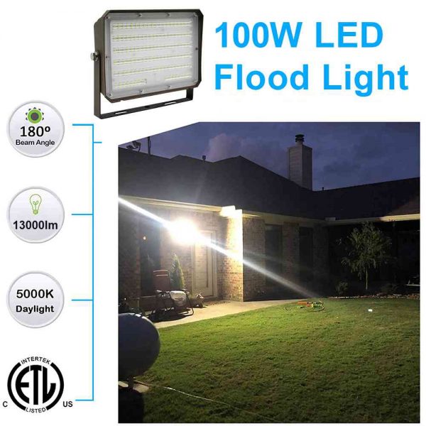 100w Flood Light 5000k 13,000lm 100 277v With Etl Dlc Listed (7)