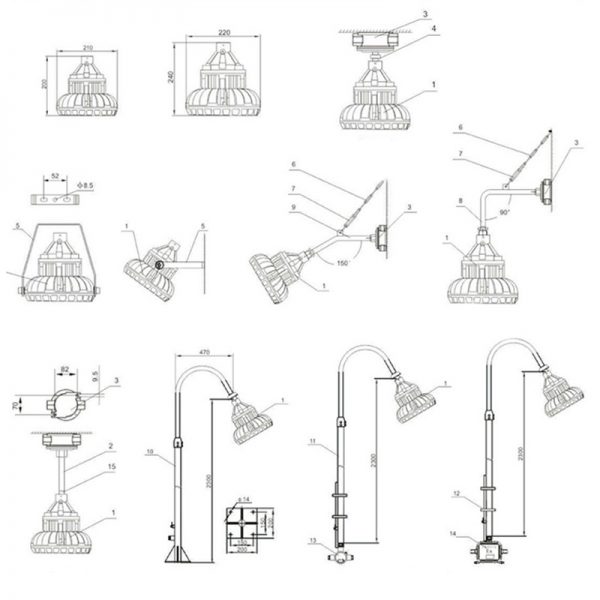 Explosion Proof Lighting Led 50w Ip65 With 5,500lm For Coal Plant (1)