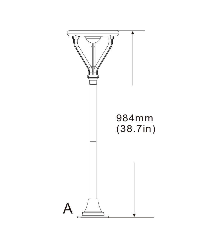 Solar Garden Lights Outdoor 10w 1000lm 3000k And 5000k With Etl Dlc Approved For Walkway (7)