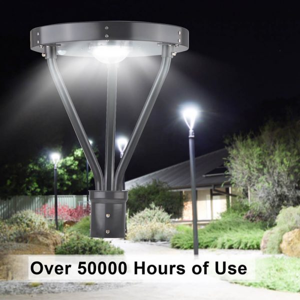 Easy Installation Solar Energy Led Post Top 25w 3,000lm Ip65 Etl Dlc Certified For Courtyard Lighting (7)