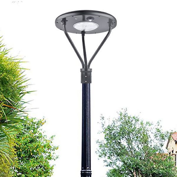 Post Top Solar Lights 40w Ip65 5000k With Pir Sensor And Tenon Size 62mm78mm For Walking Paths