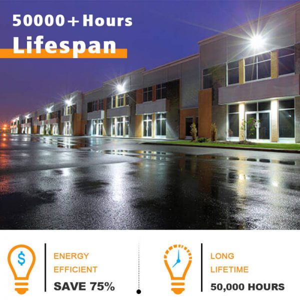 Shoebox Floodlight 200w 28000lm 5000k Ip65 U Bracket 180° Rotatable Dlc Etl Certified For Car Dealerships (7)