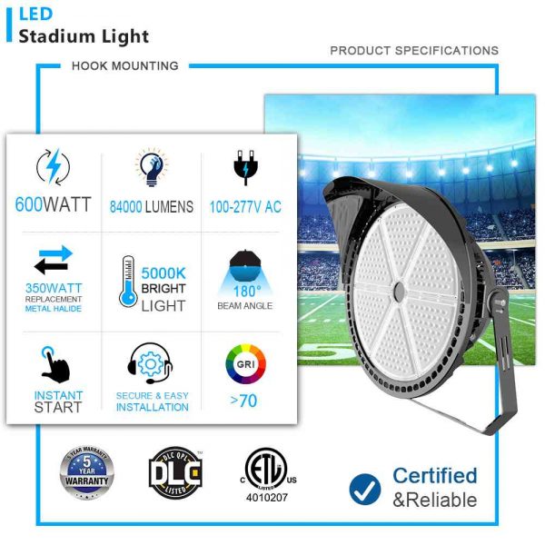 Stadium Flood Lights 600w Ip65 5700k 78000lm With 100 277vac Ul Listed 3.jpg