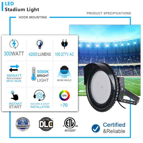Stadium Led 300w Ip65 39000lm 5700k With 100 277vac Ul Listed 4.jpg
