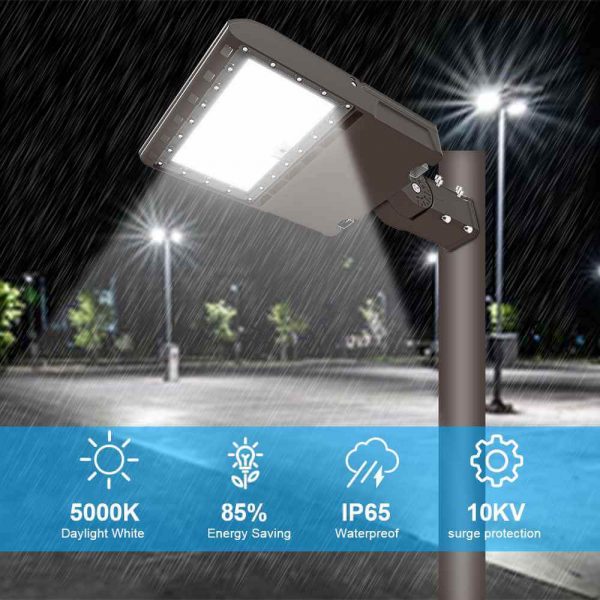 Shoebox Lighting 100w 150lmw 5000k Ip65 Ac100 277v Type Iii Beam Angle With Etl Dlc Listed For Street (6)