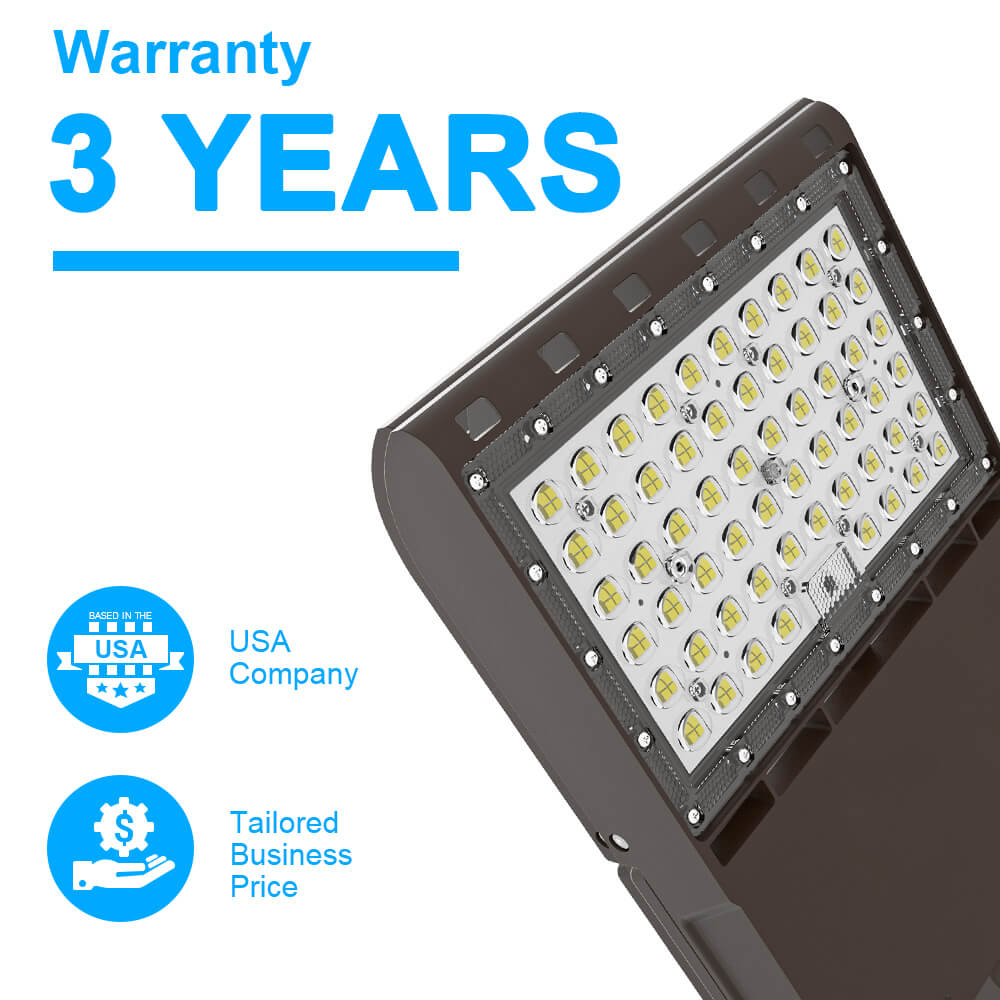 Shoebox Lighting 100w 150lmw 5000k Ip65 Ac100 277v Type Iii Beam Angle With Etl Dlc Listed For Street (8)
