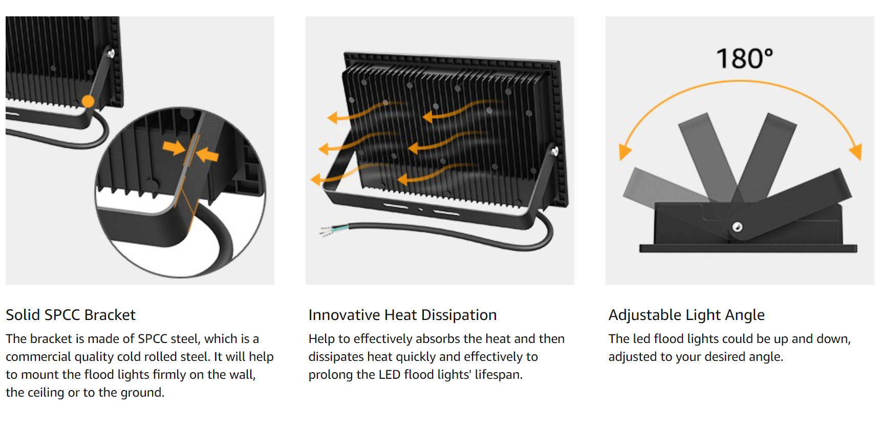 200w led flood light