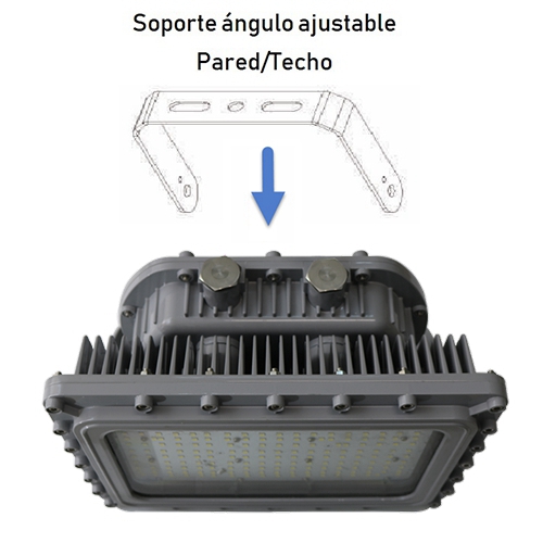 Explosion Proof Led Flood Light 80w 5000k With Ac100 277v (5)