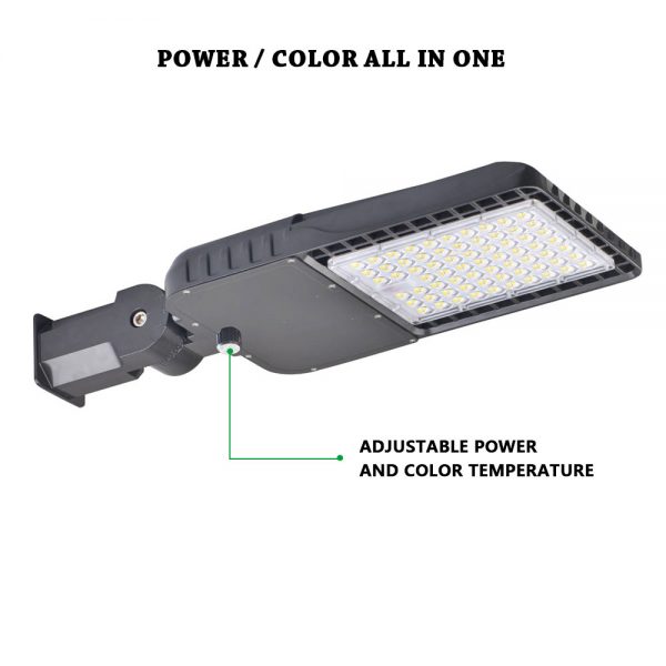 Led Shoebox Fixtures 100w150w200w And 3000k4000k5000k All In One Ip65 With Slipfitter Mount 100 277vac (10)