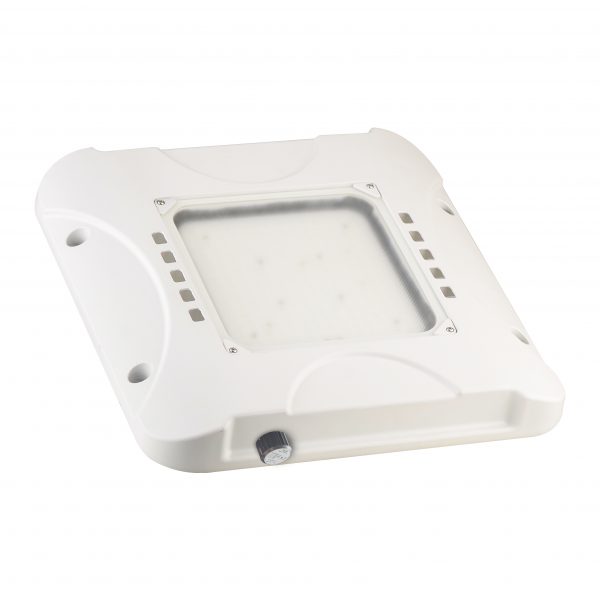 Led Gas Canopy Lights 80w 100w 150w Selectable 3000k 4000k 5000k All In One Lamp With White Housing Transparent Pc Cover For Gas Station (7)