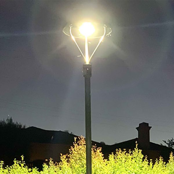 Outdoor Solar Post Top Lights 40w 5000lm Solar Lamp Post Light Top 5000k With Pir Motion Sensor Ip65
