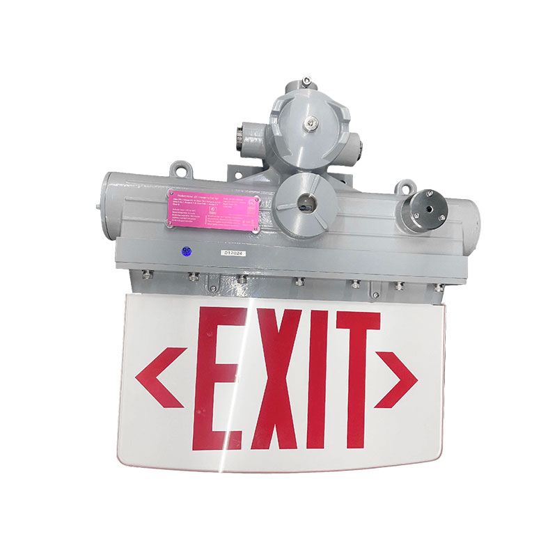 Hazardous Location Lighting 180min Emergency Battery Back Edge Lit Et Fixture Two Side Exit Logo Class I Division I