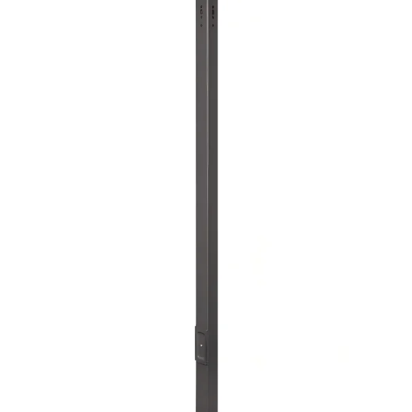 10′ 15′ 20′ 25′ Height 4″ Wide 11 Gauge Square Straight Steel Pole Direct Burial Light Pole Below Ground 3ft