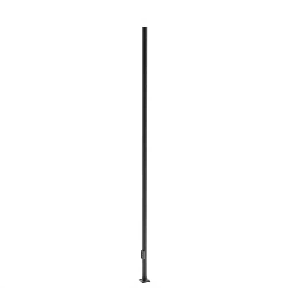 30′ Height 5″ Wide 7 Gauge Round Straight Steel Pole Dark Bronze Finish Mrss57g30d (2)