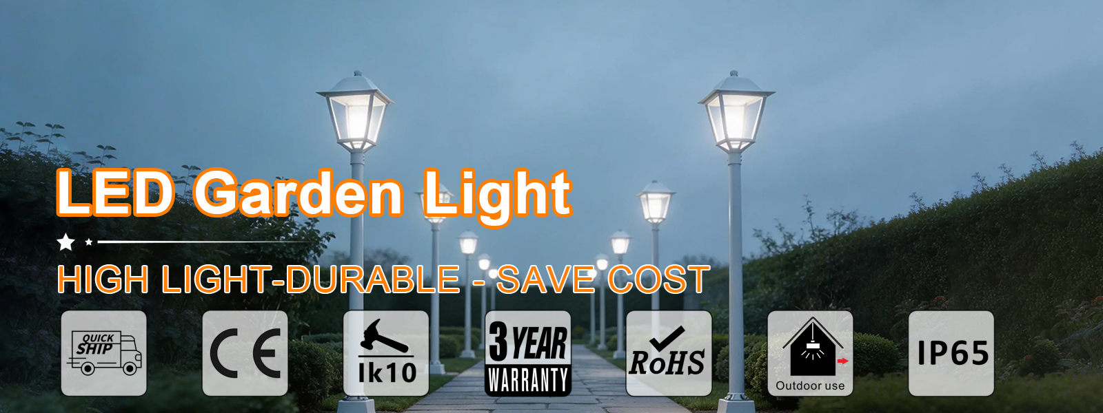 25w 30w 50w 75w All In One Post Top Area Light Ac100 277v Cct Adjustable 3000k4000k5000k White Finish With Etl Listed For Garden (3)