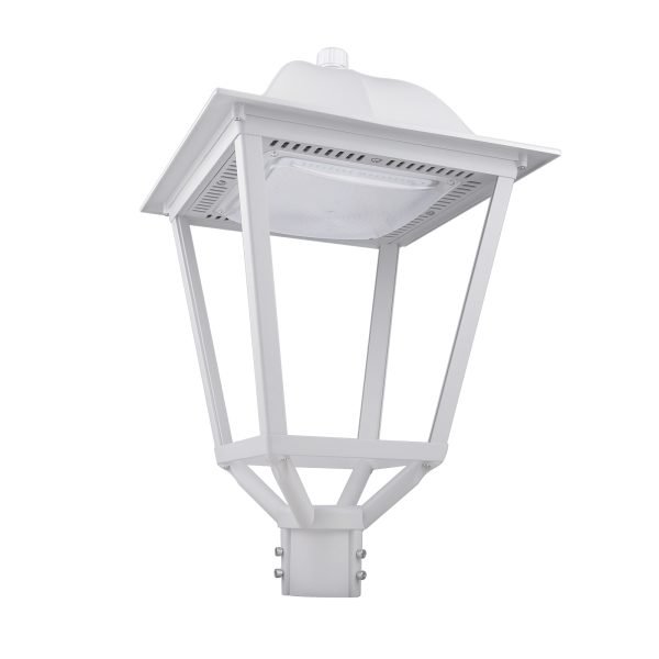 25w 30w 50w 75w All In One Post Top Area Light Ac100 277v Cct Adjustable 3000k4000k5000k White Finish With Etl Listed For Garden (7)