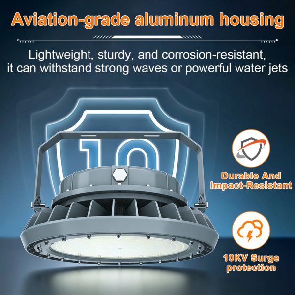 Class I Division Ii Hazardous Locations Luminaires 300w Ac100 277v 5000k Dimmable 42000lm Ip66 With Etl Ul Certified For Offshore Oil Rigs (8)