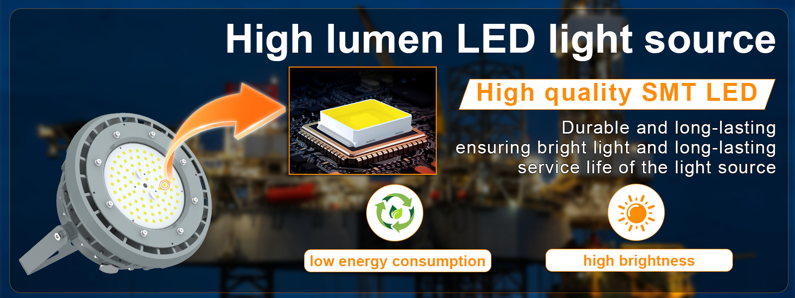 Explosion Proof Led High Bay Lamp 80w Ac100 277v 5000k Dimmable 10800lm Ip66 With Etl Ul Listed For Recycling Yard (6)
