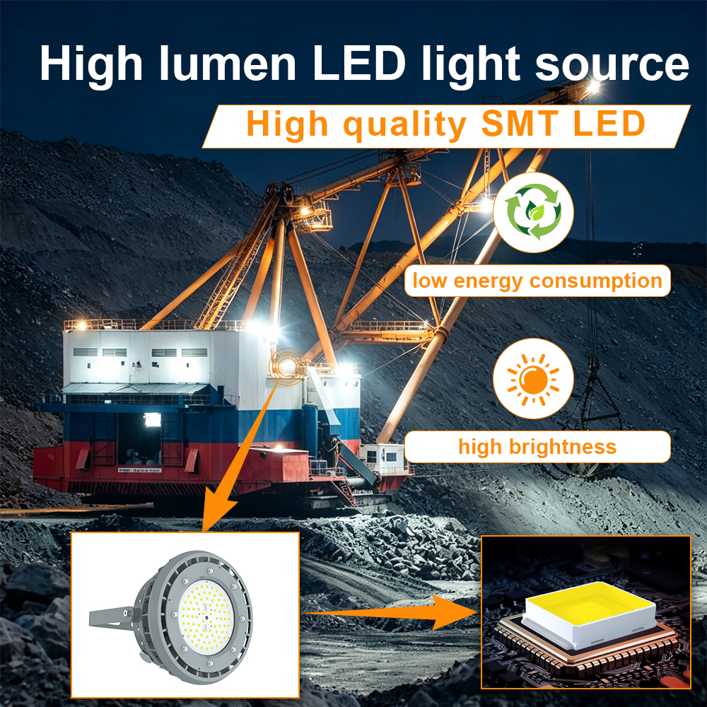Explosion Proof Led High Bay Lamp 80w Ac100 277v 5000k Dimmable 10800lm Ip66 With Etl Ul Listed For Recycling Yard (7)