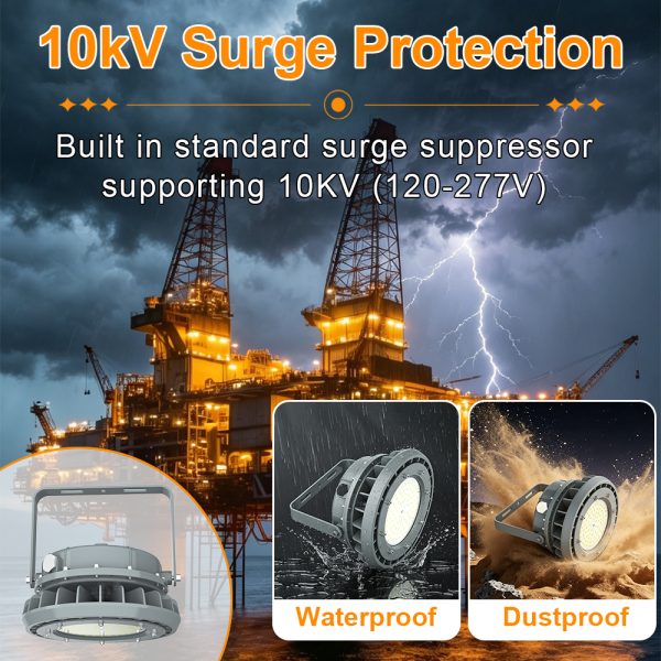 Explosion Proof Led High Bay Lamp 80w Ac100 277v 5000k Dimmable 10800lm Ip66 With Etl Ul Listed For Recycling Yard (8)