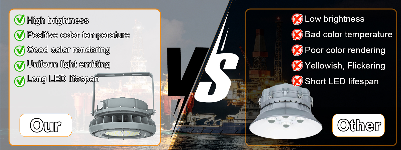 Explosion Proof Led High Bay Lamp 80w Ac100 277v 5000k Dimmable 10800lm Ip66 With Etl Ul Listed For Recycling Yard (9)