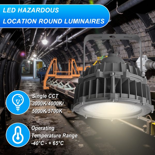 Led Explosion Proof Lamps 60w 10500 Lumens Ac120 277v 5000k Ip66 C1d2 Etl Ul Listed (2)
