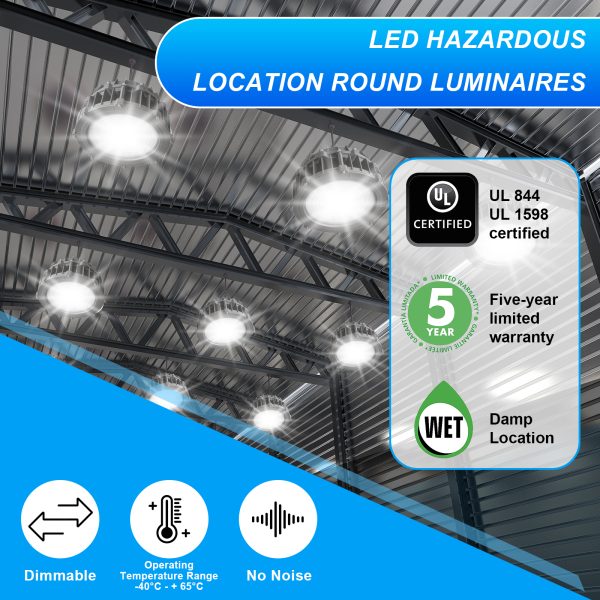 Led Explosion Proof Lamps 60w 10500 Lumens Ac120 277v 5000k Ip66 C1d2 Etl Ul Listed (3)