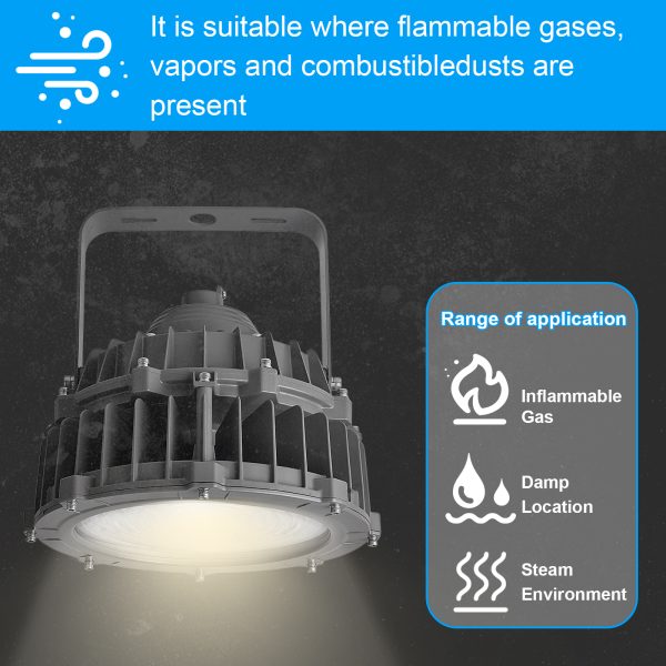 Led Explosion Proof Lamps 60w 10500 Lumens Ac120 277v 5000k Ip66 C1d2 Etl Ul Listed (4)