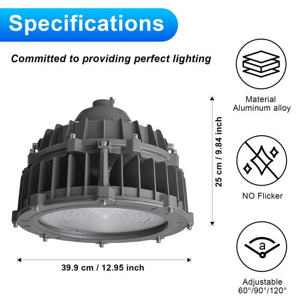 Led Explosion Proof Lamps 60w 10500 Lumens Ac120 277v 5000k Ip66 C1d2 Etl Ul Listed (6)