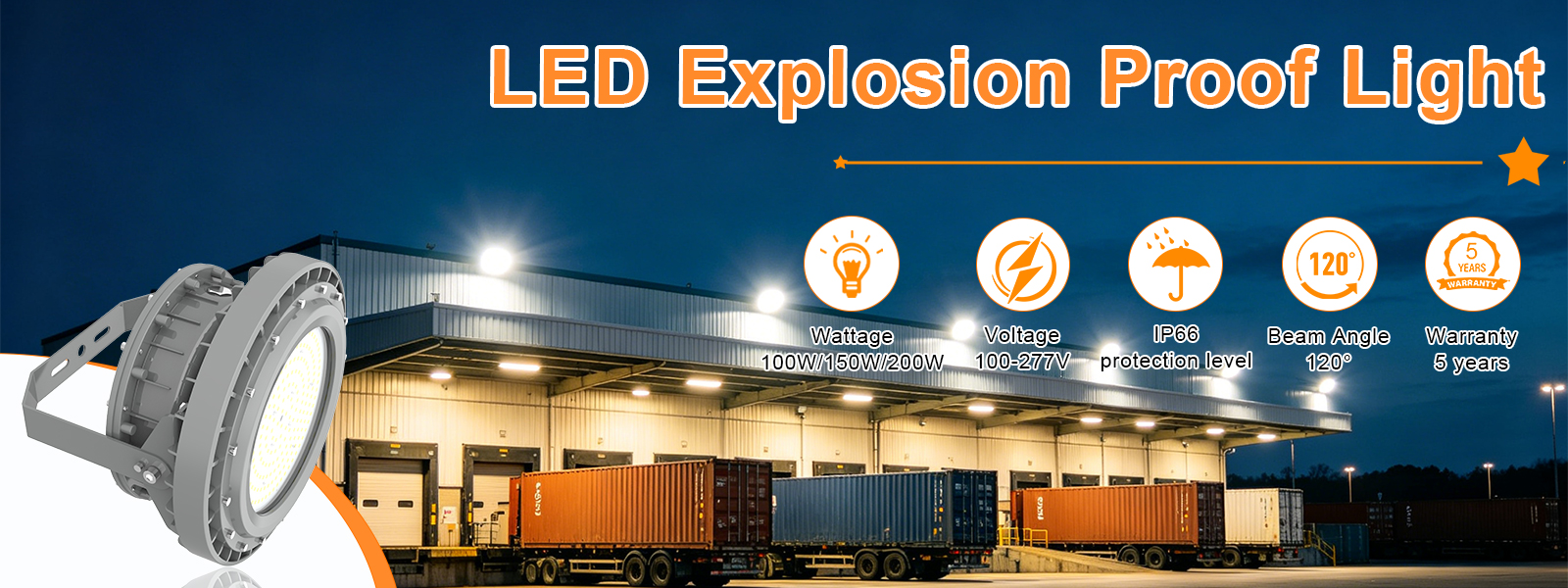 Led Hazardous Location Lighting 200w Ac100 277v Dimmable 27000lm 5000k Ip66 With Etl Ul Certified For Chemical Industry (1)