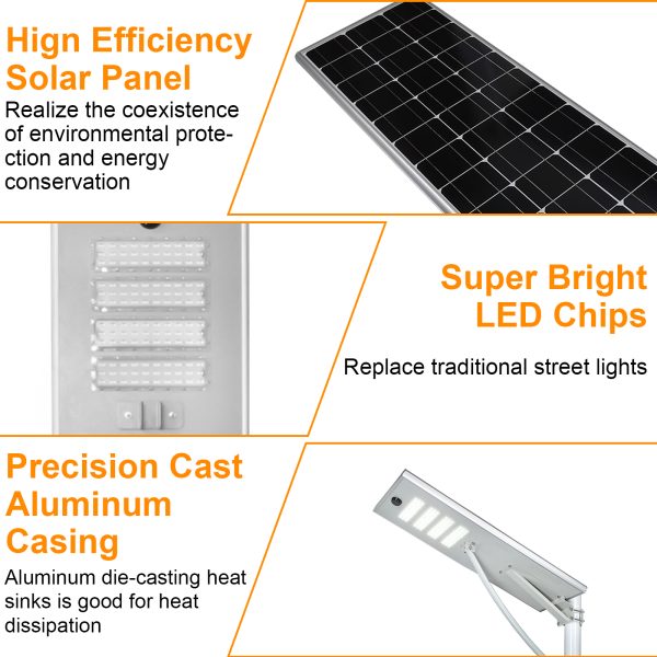 Led Solar Shoebox Street Light Dusk To Down 80w Cct Adjustable 5000k6000k Ip65 With Pir Sensor For Parking Lots (3)