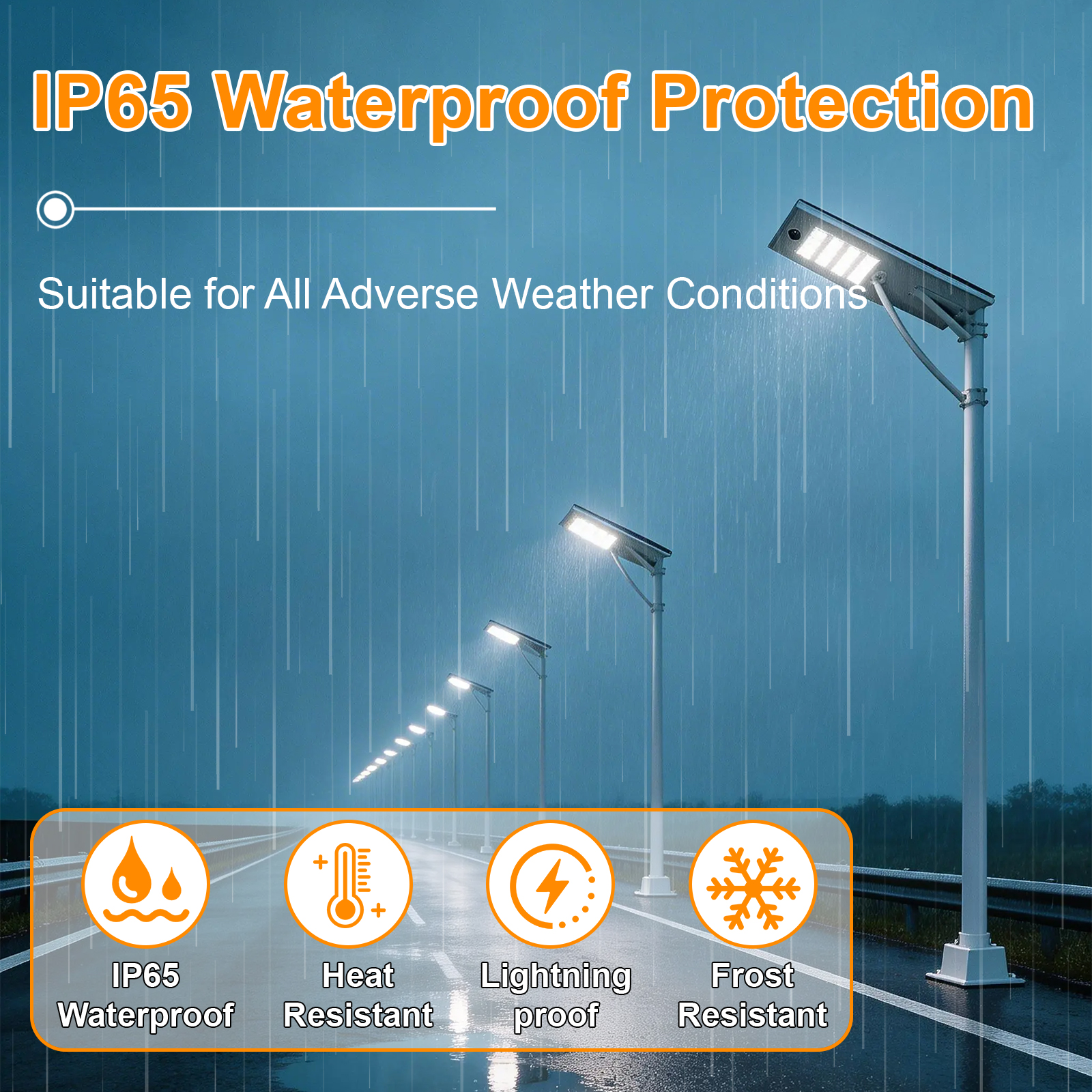 Led Solar Shoebox Street Light Dusk To Down 80w Cct Adjustable 5000k6000k Ip65 With Pir Sensor For Parking Lots (5)