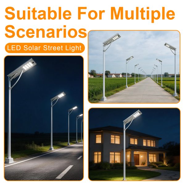 Led Solar Shoebox Street Light Dusk To Down 80w Cct Adjustable 5000k6000k Ip65 With Pir Sensor For Parking Lots (9)