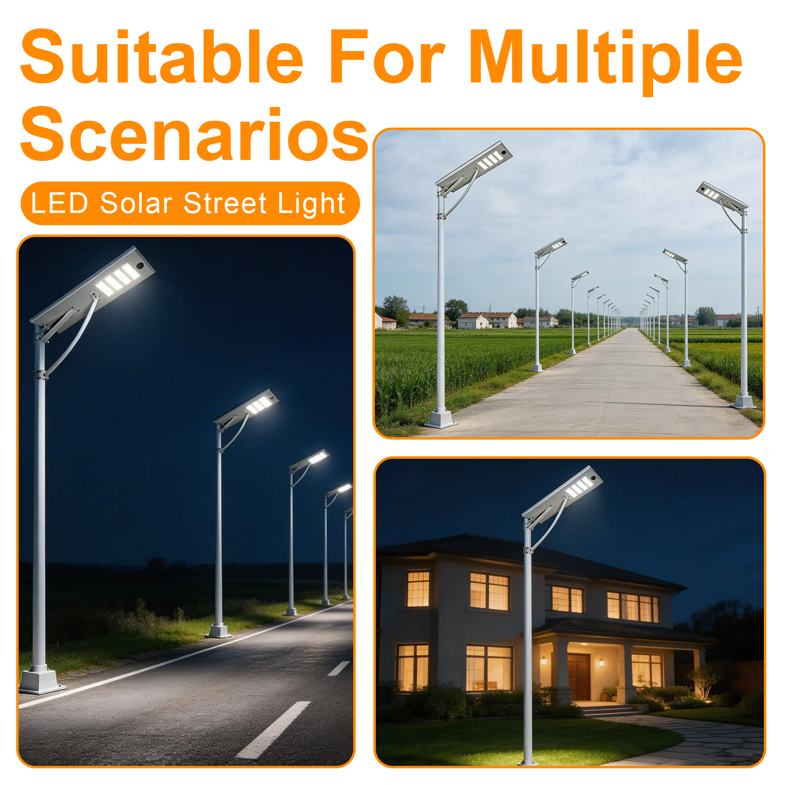 Led Solar Shoebox Street Light Dusk To Down 80w Cct Adjustable 5000k6000k Ip65 With Pir Sensor For Parking Lots (9)