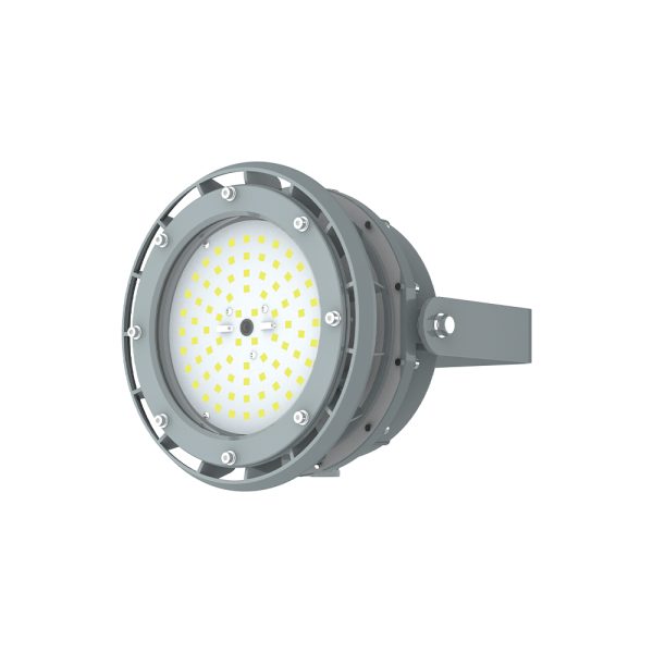 Portable Explosion Proof Lamp 60w Ac100 277v 5000k Dimmable 8100lm Ip66 With Adjustable Trunnion Bracket For Hazardous Locations (1)