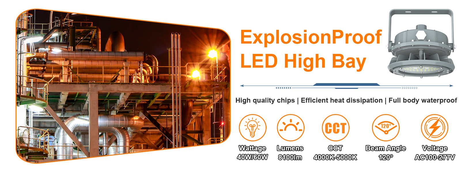 Portable Explosion Proof Lamp 60w Ac100 277v 5000k Dimmable 8100lm Ip66 With Adjustable Trunnion Bracket For Hazardous Locations (3)