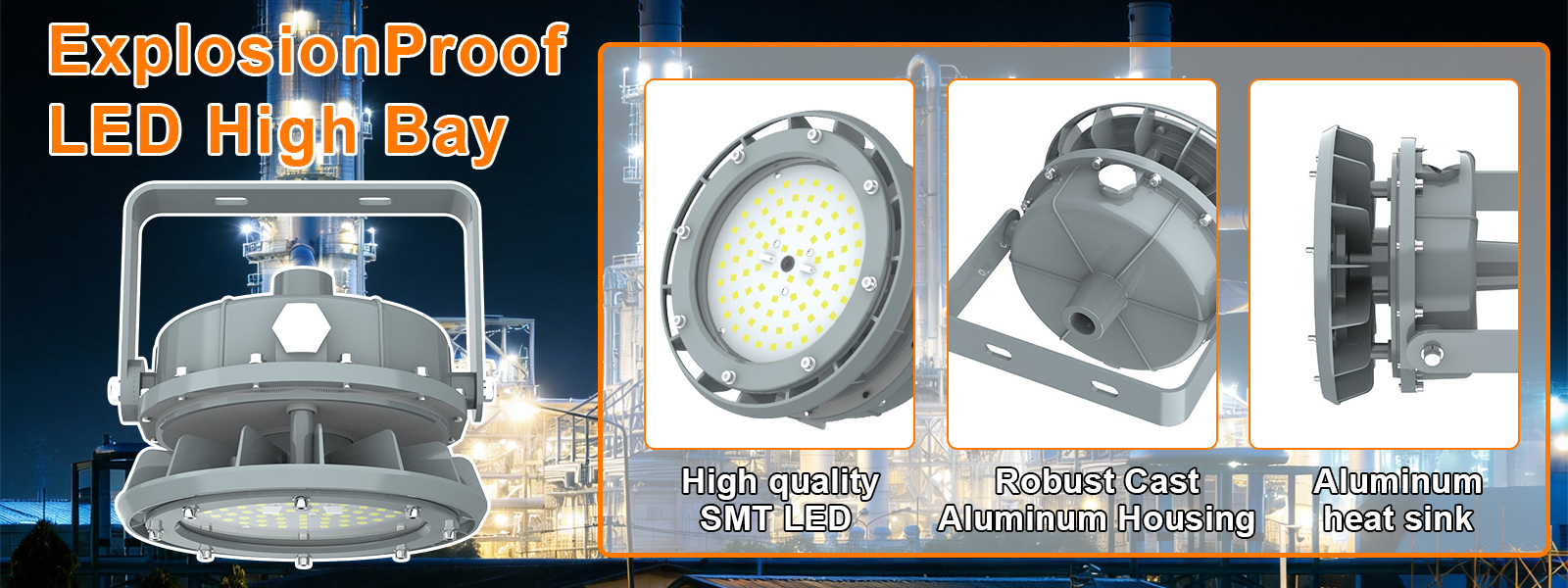 Portable Explosion Proof Lamp 60w Ac100 277v 5000k Dimmable 8100lm Ip66 With Adjustable Trunnion Bracket For Hazardous Locations (5)