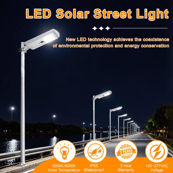 Street Lamp Solar 30w Cct Adjustable 5000k6000k Dusk To Down Ip65 With Pir Sensor For Pathway Lighting (2)