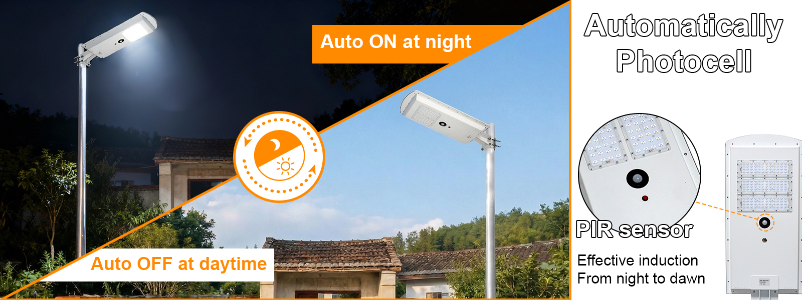 Street Lamp Solar 30w Cct Adjustable 5000k6000k Dusk To Down Ip65 With Pir Sensor For Pathway Lighting (4)