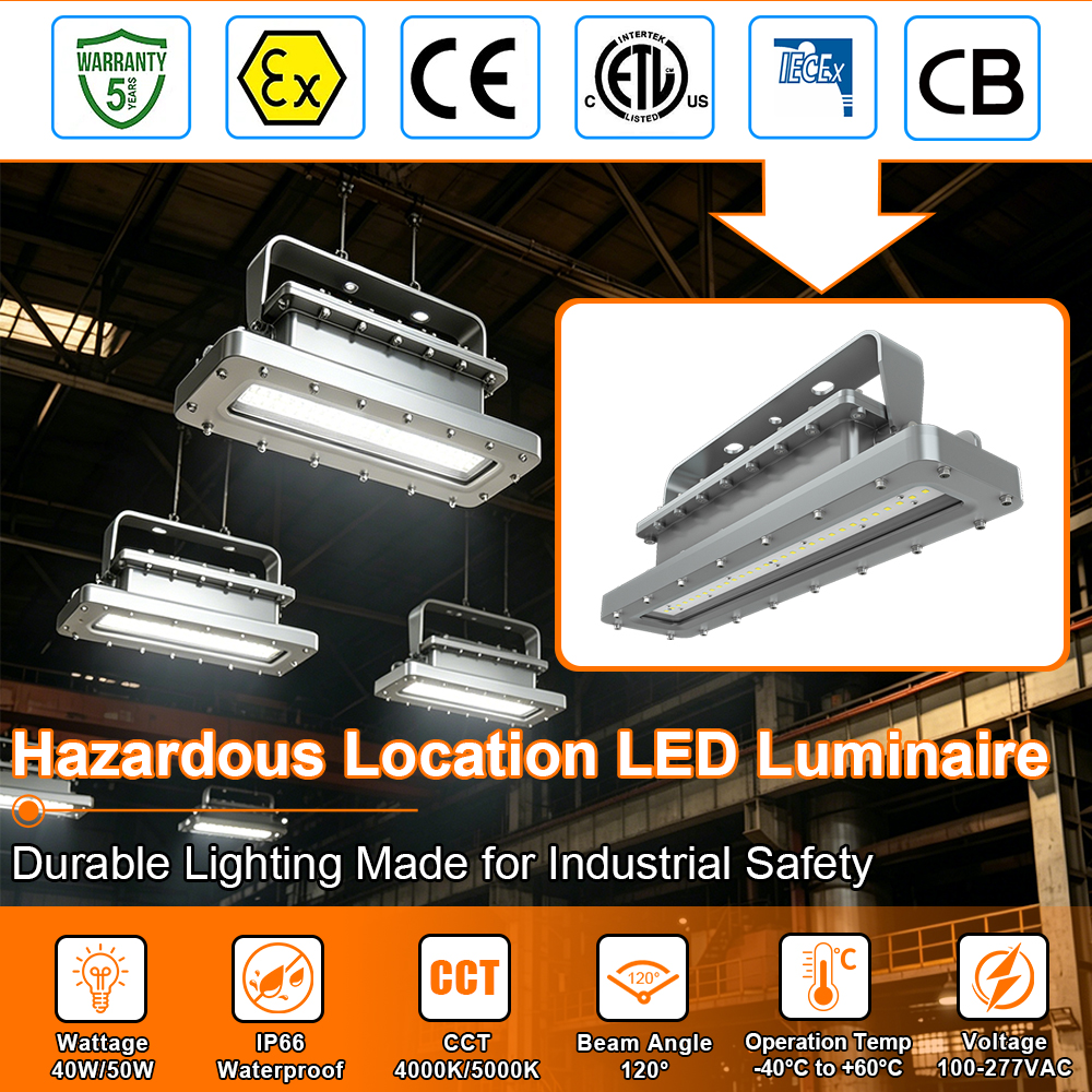 2ft Explosion Proof Led Linear Light 40w Ac100 277v 5000k Ip66 With Etl Ul Listed For Class I Division I Hazardous Location (2)