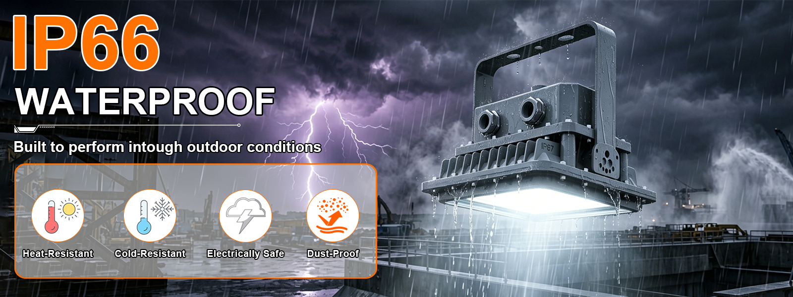 80w Explosion Proof Led Flood Light Ac100 277v 11200lm 5000k Dimmable Ip66 Etl Ul Listed With Adjustable Trunnion Bracket For Mining Site (2)